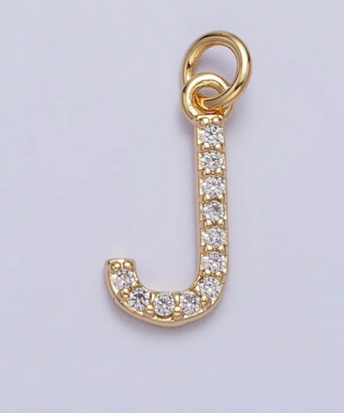 Coco Micro Pave Initial Charm