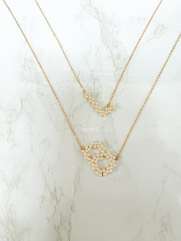 Paloma Pearl Initial Necklace