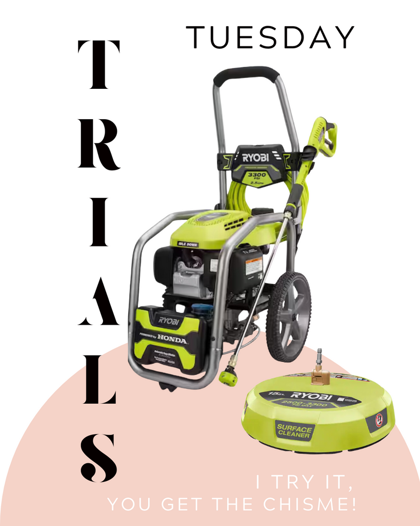 Trial Tuesday - Adulting Must Have Ryobi Pressure Cleaner