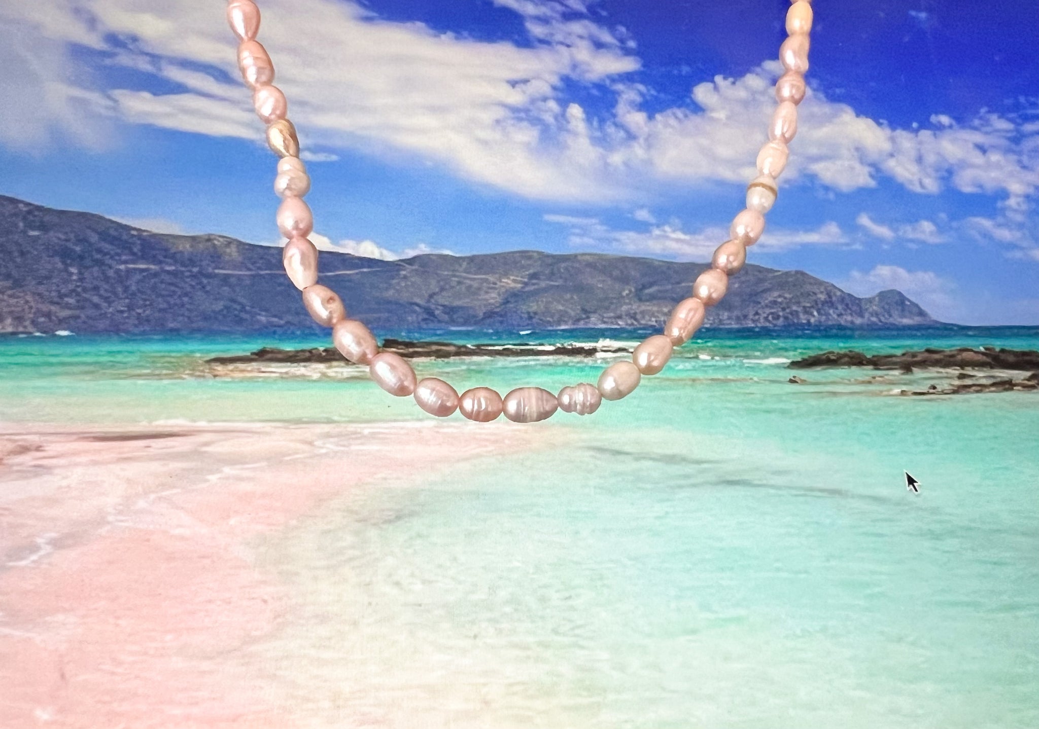 Kailani Blush Pink Pearl Necklace