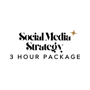 Social Media Strategy Power 3 Hour Package