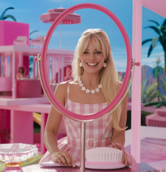 Pink & Fabulous Barbie Statement Floral Necklace