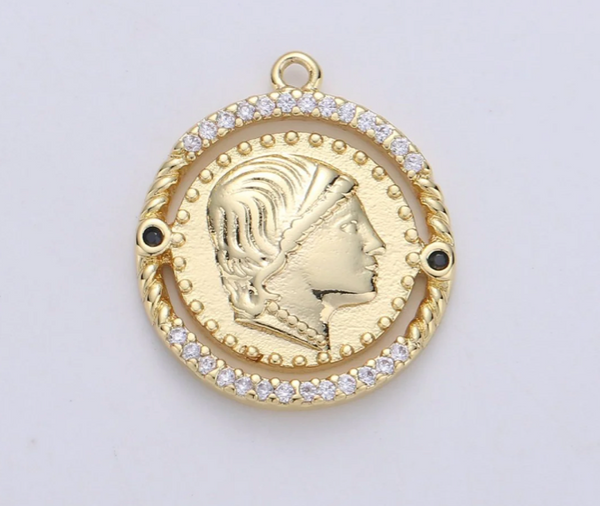 Alessia Rustic Queen Coin Charm