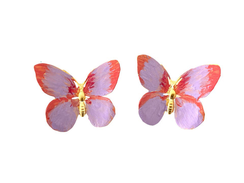 Pretty in Pink Butterfly Earrings