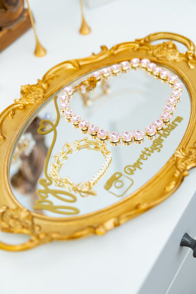 Vivacity Pink Crystal Necklace
