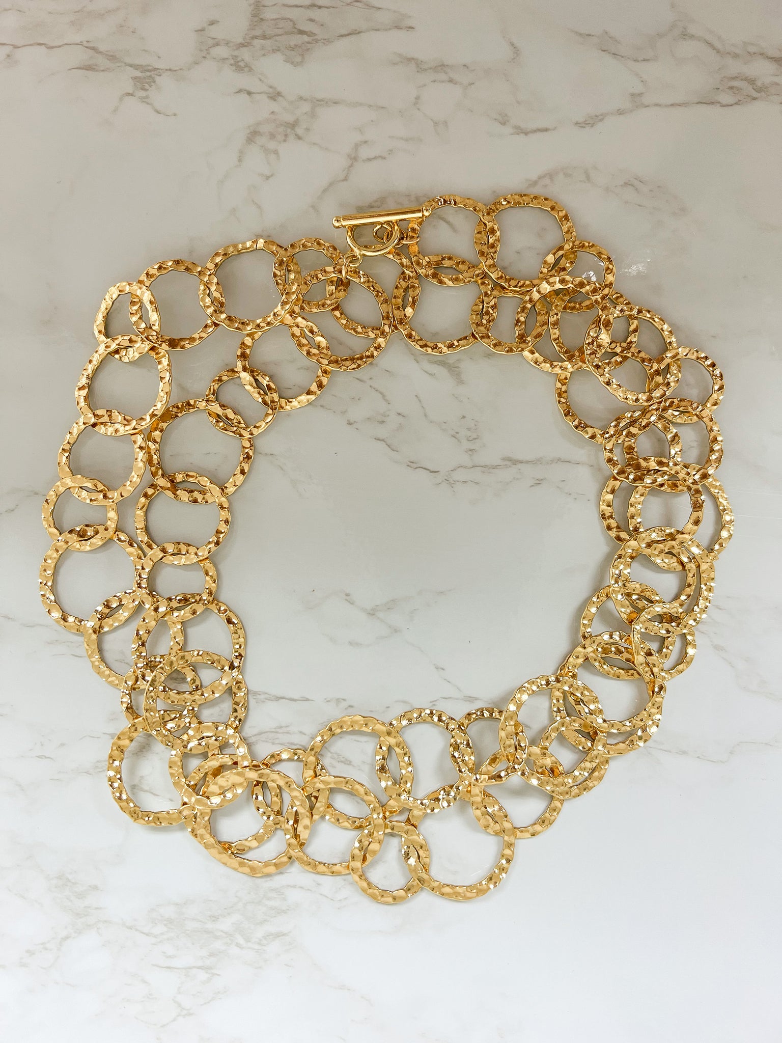 Hammered Chunky Necklace