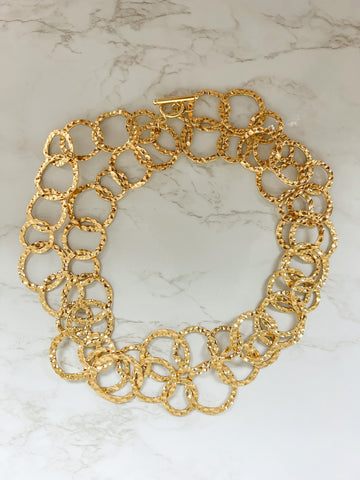 Hammered Chunky Necklace