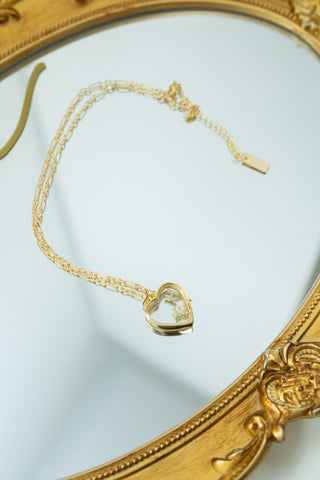 Luciana Heart Initial Locket