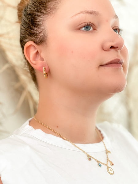 "Confetti" Hoops
