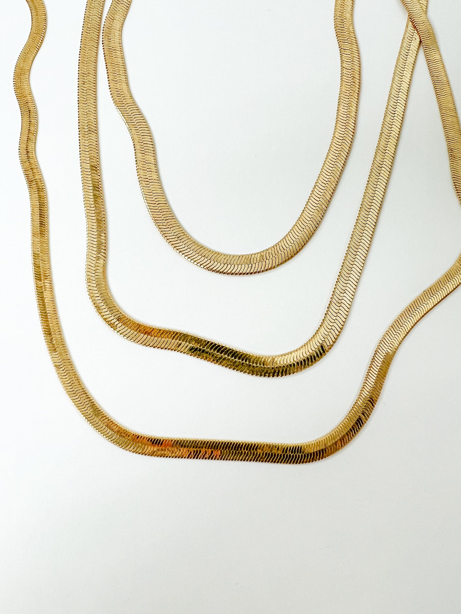 Snake Herringbone Necklace
