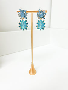 Blue Crystal Earrings