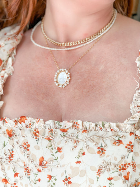 ELENA Dainty Pearl Necklace